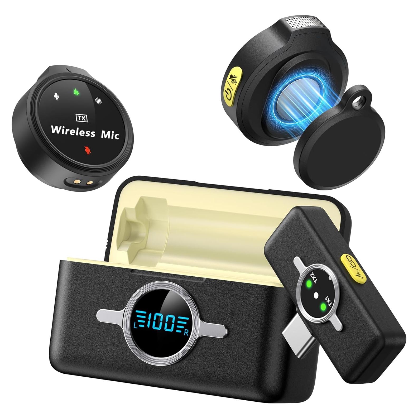 Micrófono Lavalier Inalámbrico Lincisoonic A6 USB-C 14h