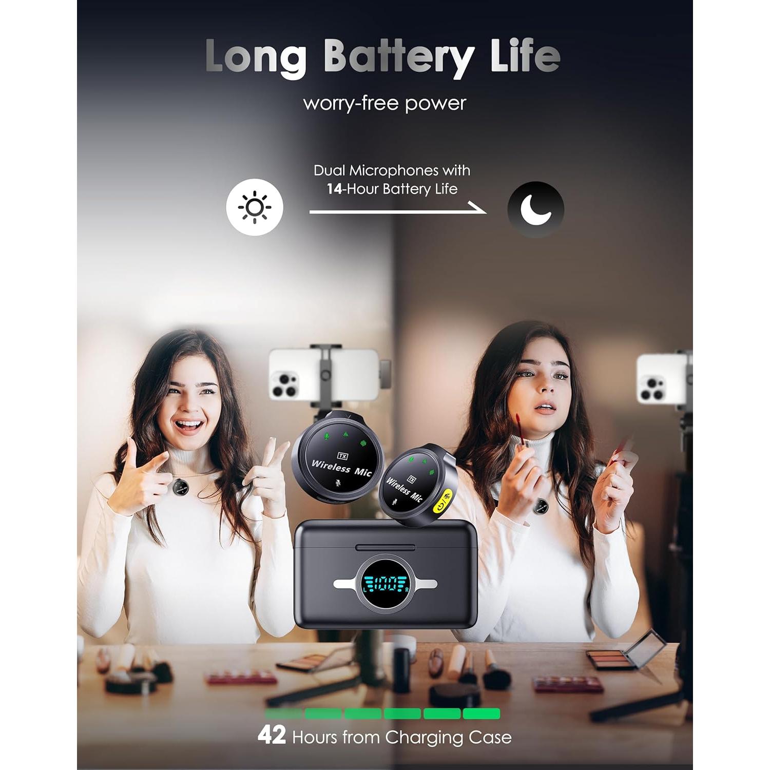 Micrófono Lavalier Inalámbrico Lincisoonic A6 USB-C 14h