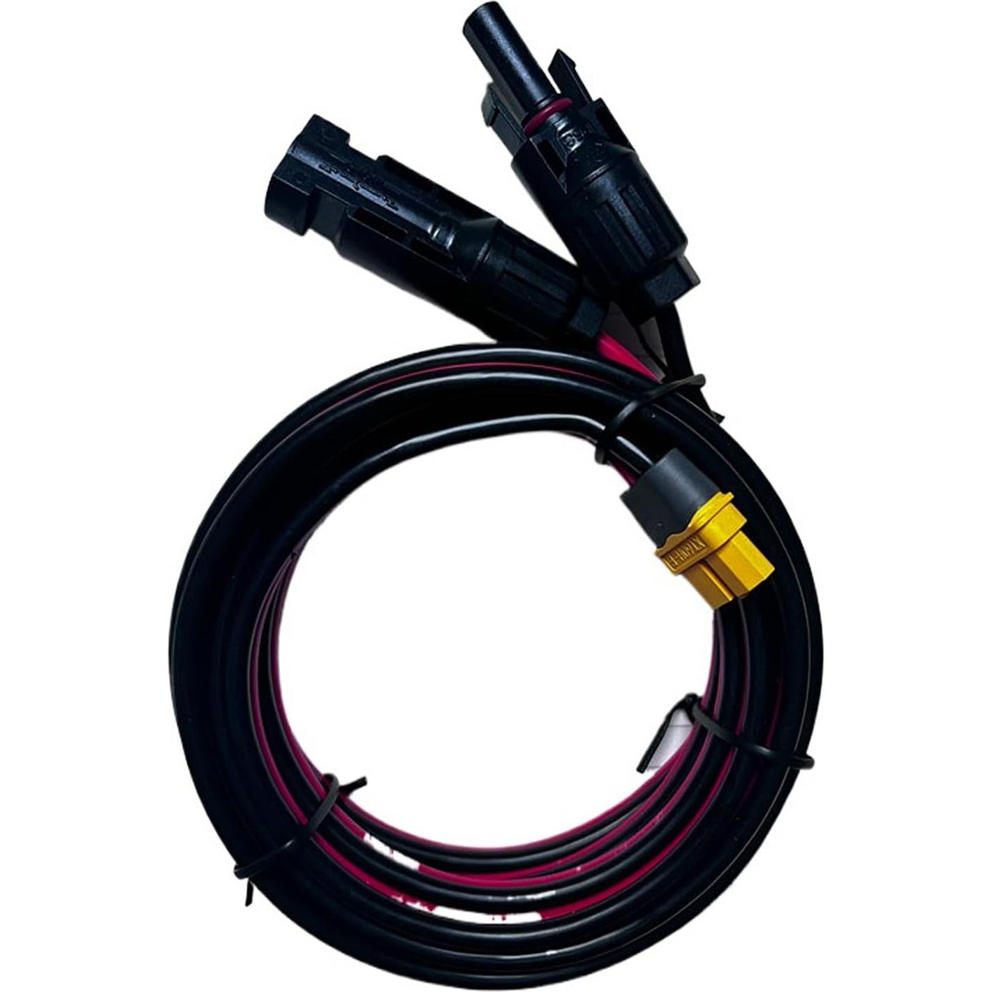 Cable de carga solar 12AWG RYX XT60 3M impermeable