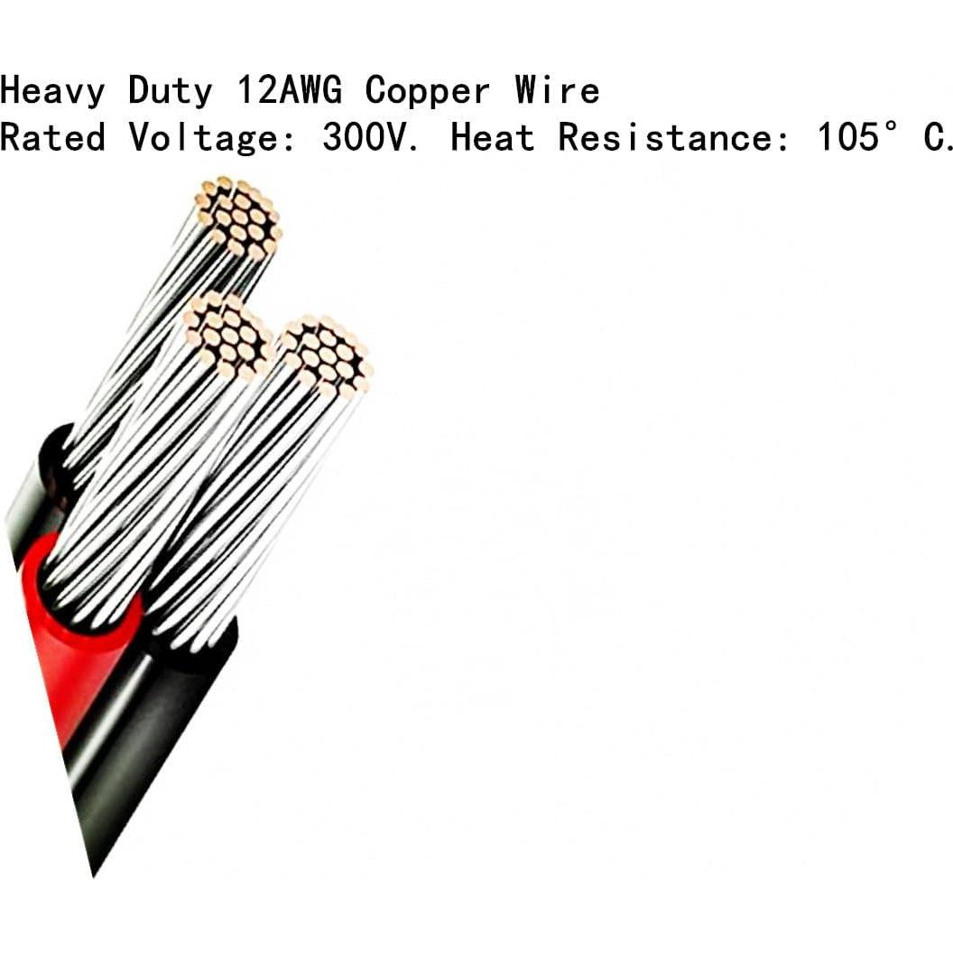 Cable de carga solar 12AWG RYX XT60 3M impermeable