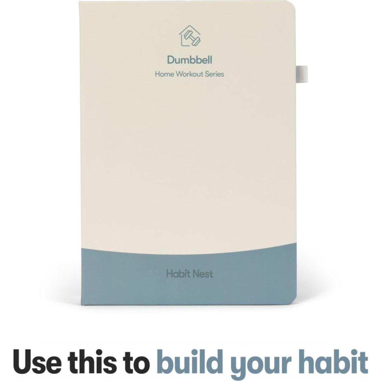 Diario de Entrenamiento Habit Nest con Tarjetas de Ejercicio