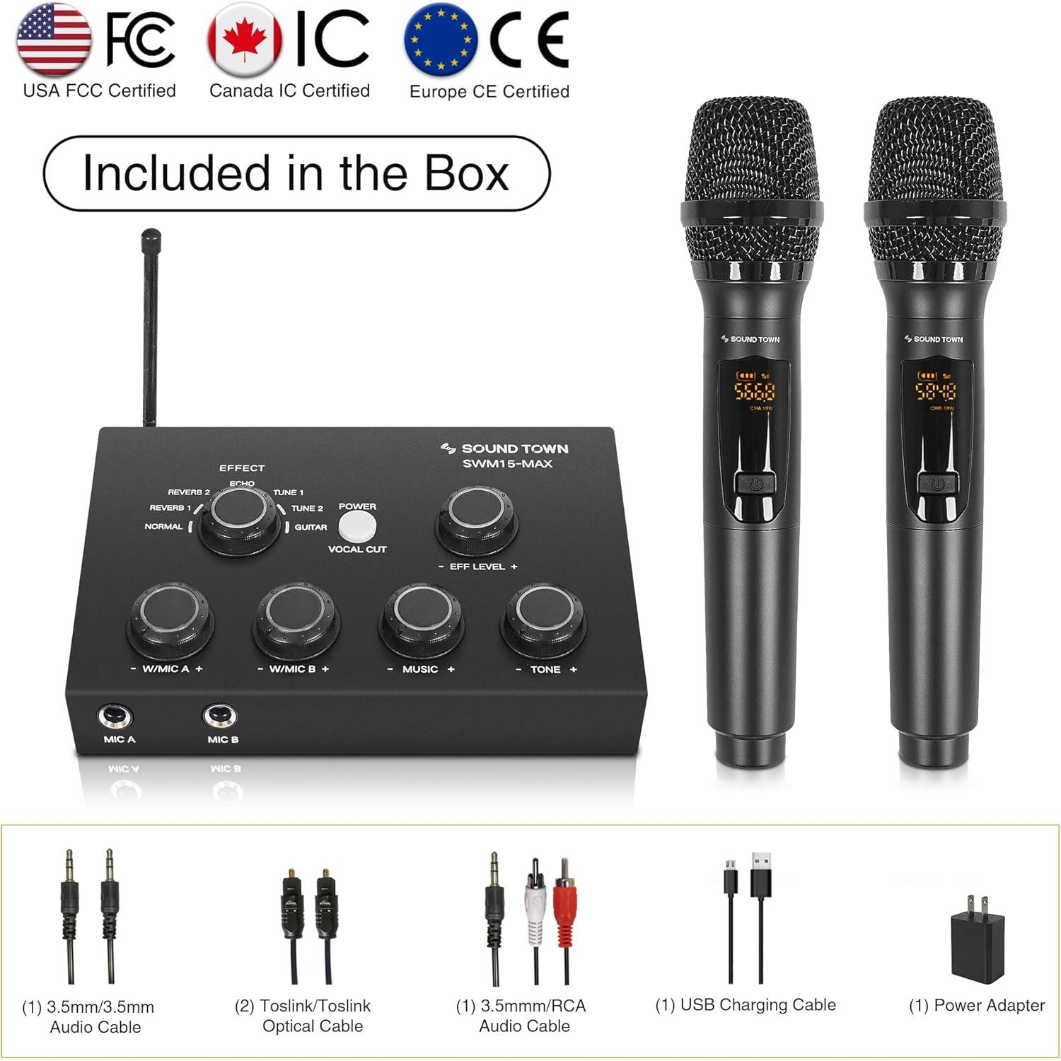 Mezclador Karaoke Inalámbrico Sound Town SWM15-MAX 16 Canales