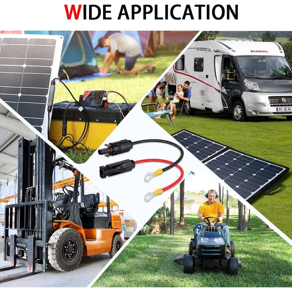 Cable Conector Solar Electop 10AWG 0.25m Macho y Hembra