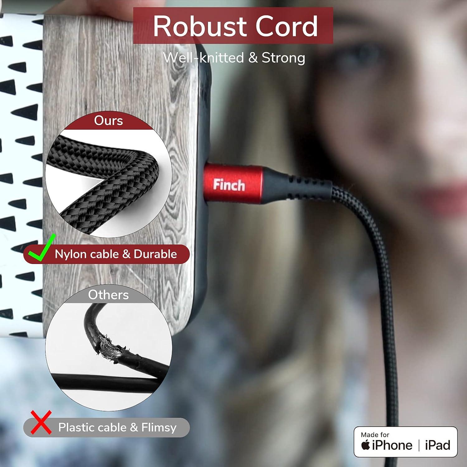 Micrófono Lavalier Pixel Finch para iPhone y iPad MFi 1.52m