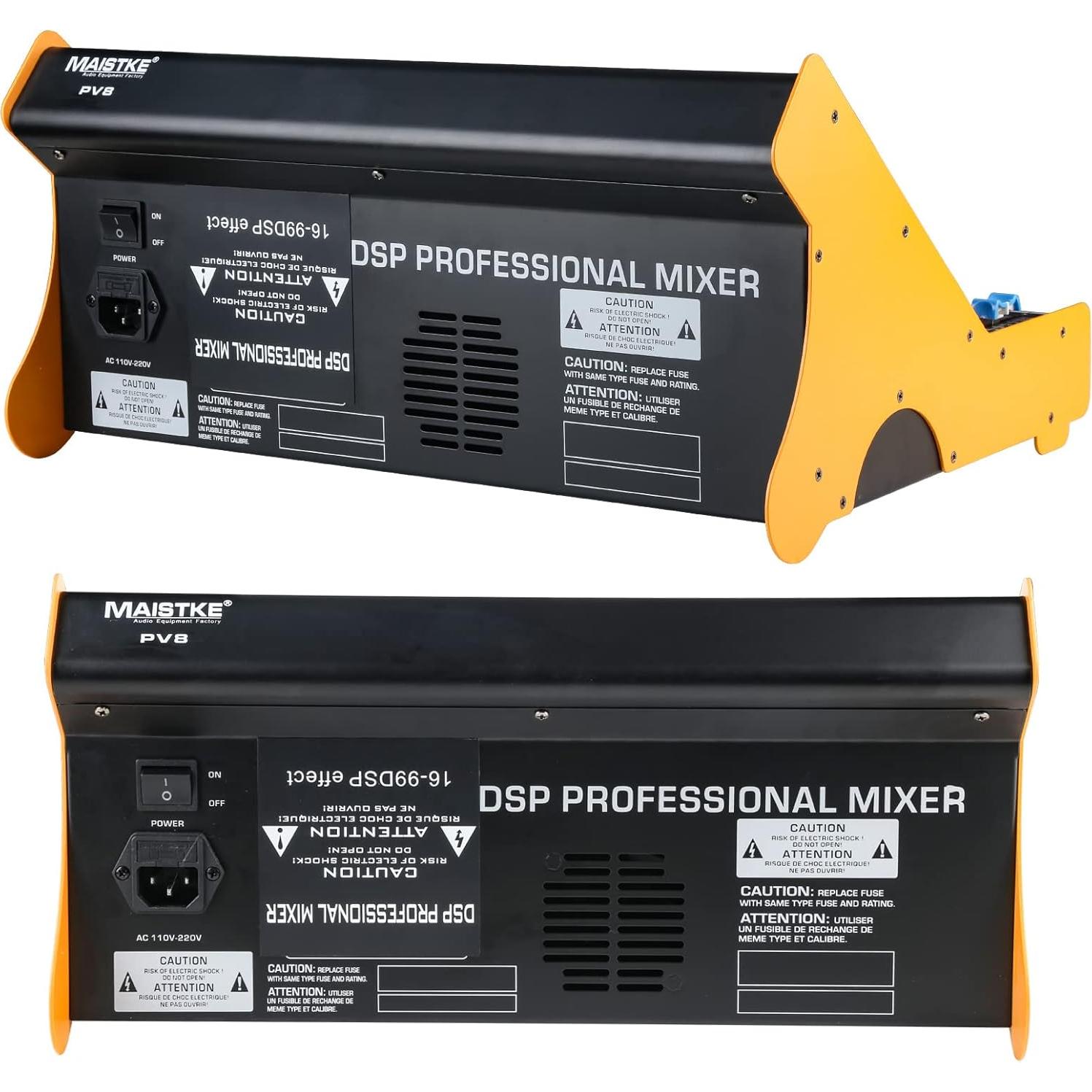 Mezclador de Audio 9 Canales 99 Efectos Bluetooth USB