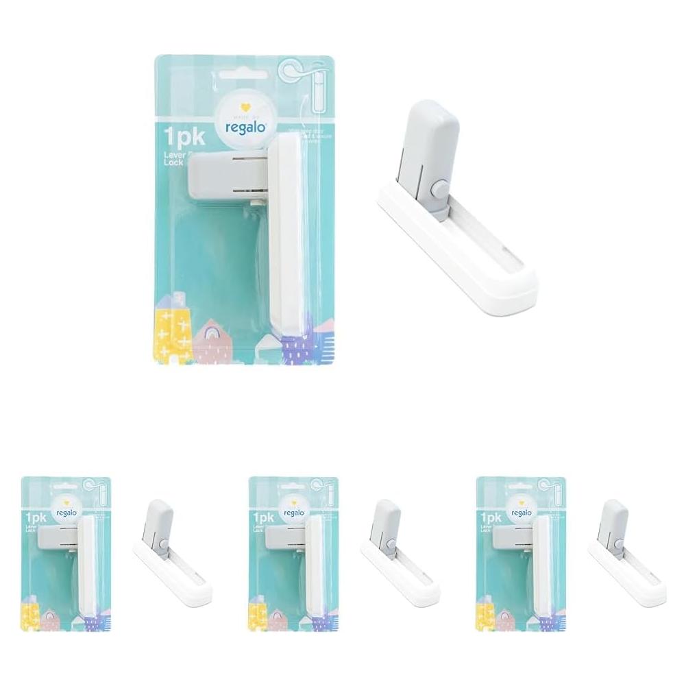 Cerradura de Puerta con Palanca Regalo 4 Unidades Blanca