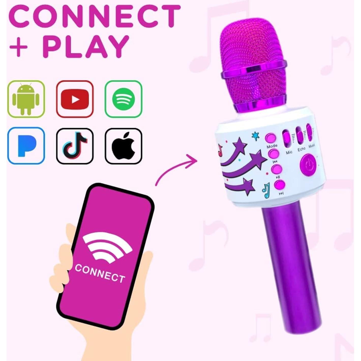 Micrófono de Karaoke Move2Play MO104 con Bluetooth y 30 Canciones