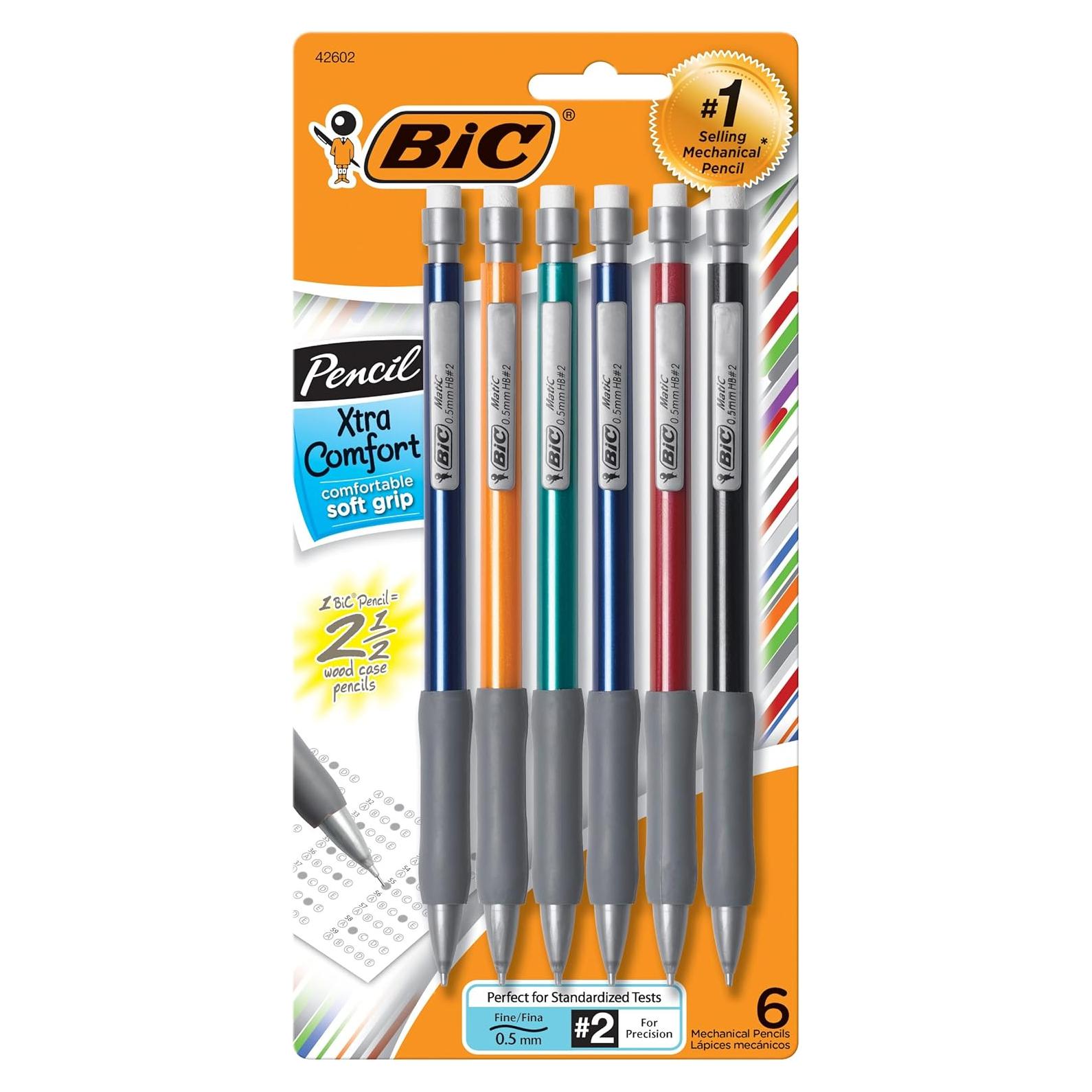 Lápiz Mecánico BIC Xtra Comfort 0.5 mm, Paquete de 6