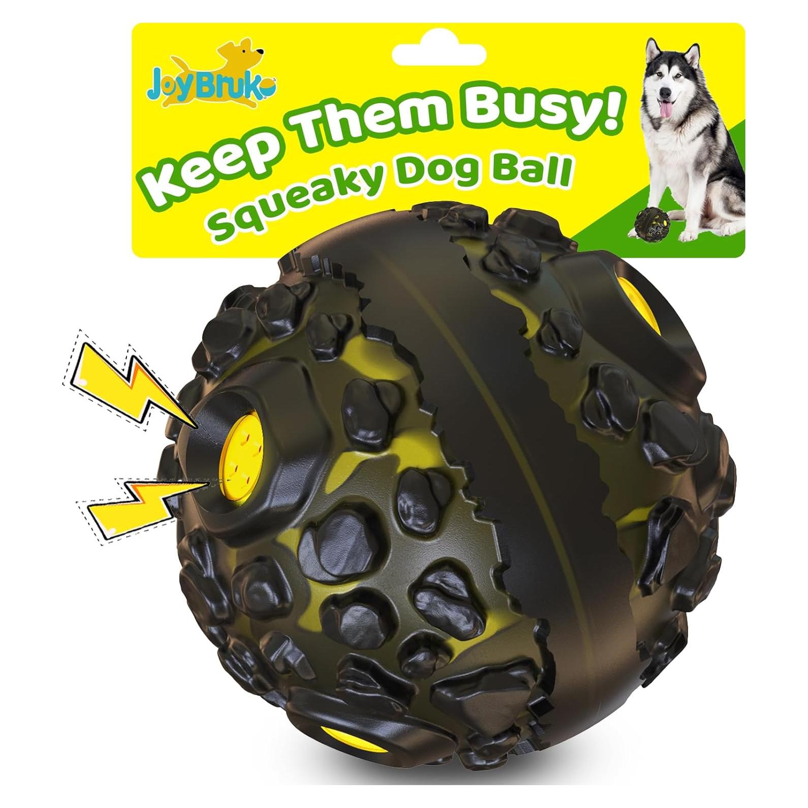 Pelota Squeaky para Perros JoyBruko - Juguete Masticar Duradero