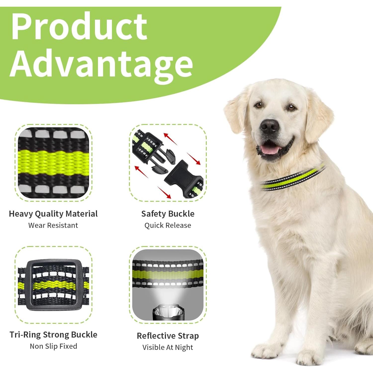 Collar Ajustable Reflectante para Perros Peture 68.6 cm