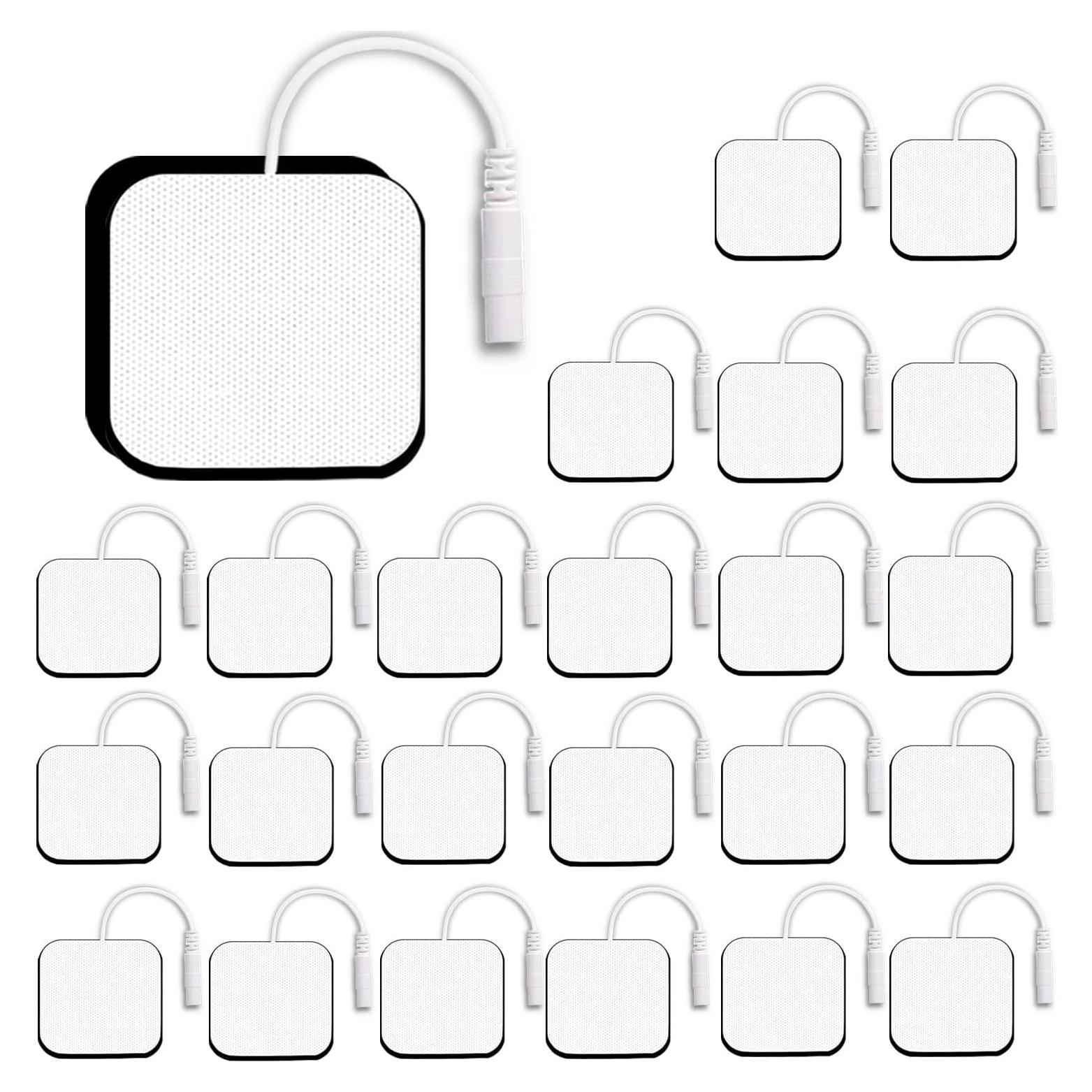 24 Almohadillas Electrodos TENS Molufeibe Reutilizables
