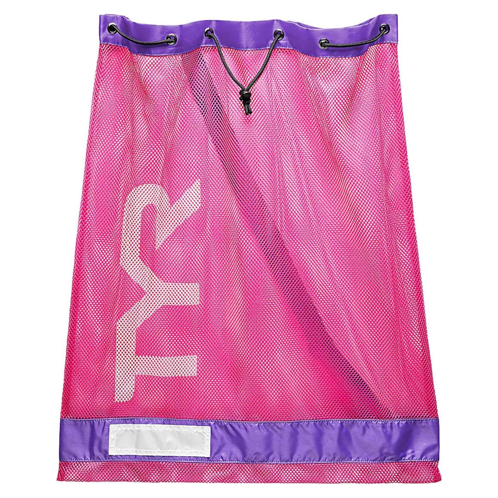 Bolsa de Malla TYR Alliance 75L Rosa/Púrpura para Entrenamiento