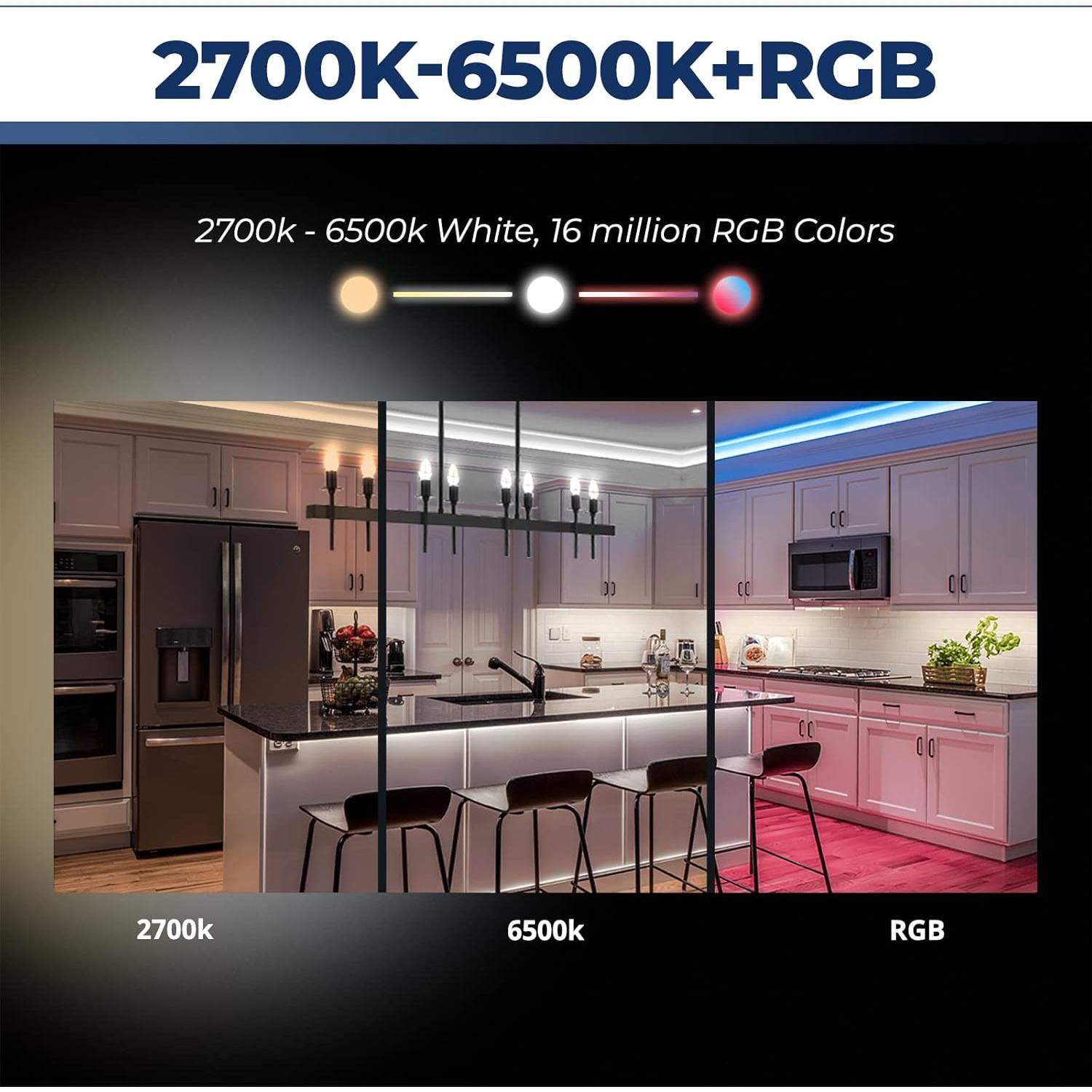 Bombillas LED E12 Smart Lightinginside 6W 500LM 16 Colores