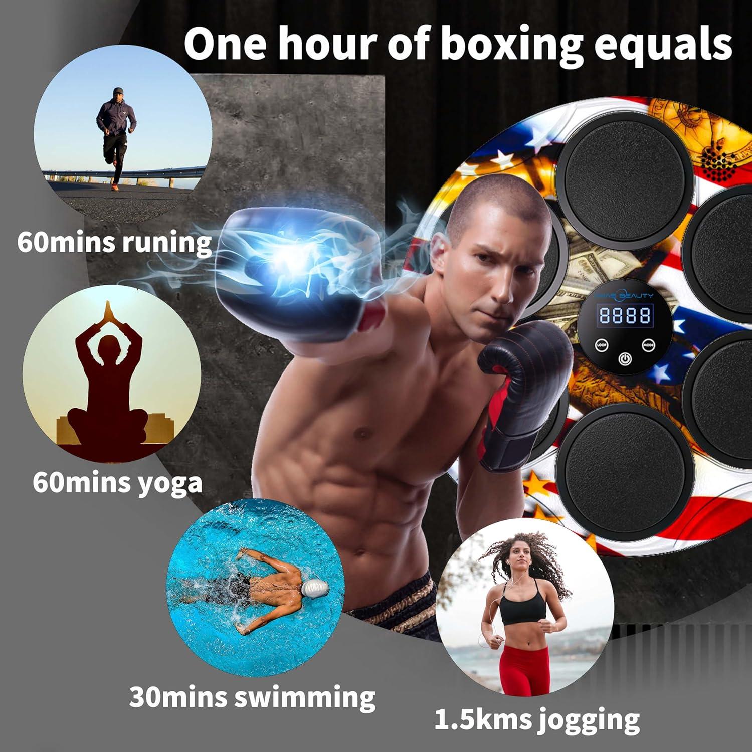 Máquina de Boxeo AMAS Beauty con Guantes y Bluetooth