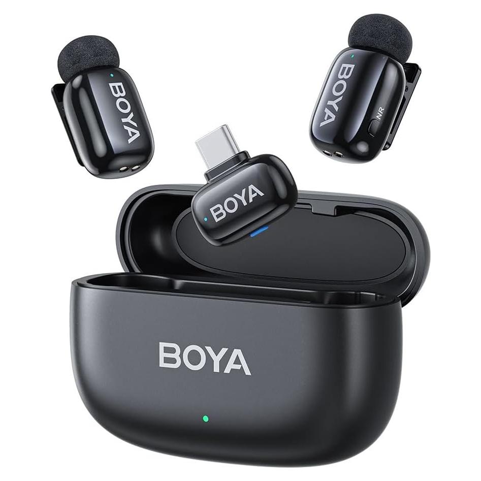 Micrófono Lavalier Inalámbrico BOYA Mini 30H Batería USB-C