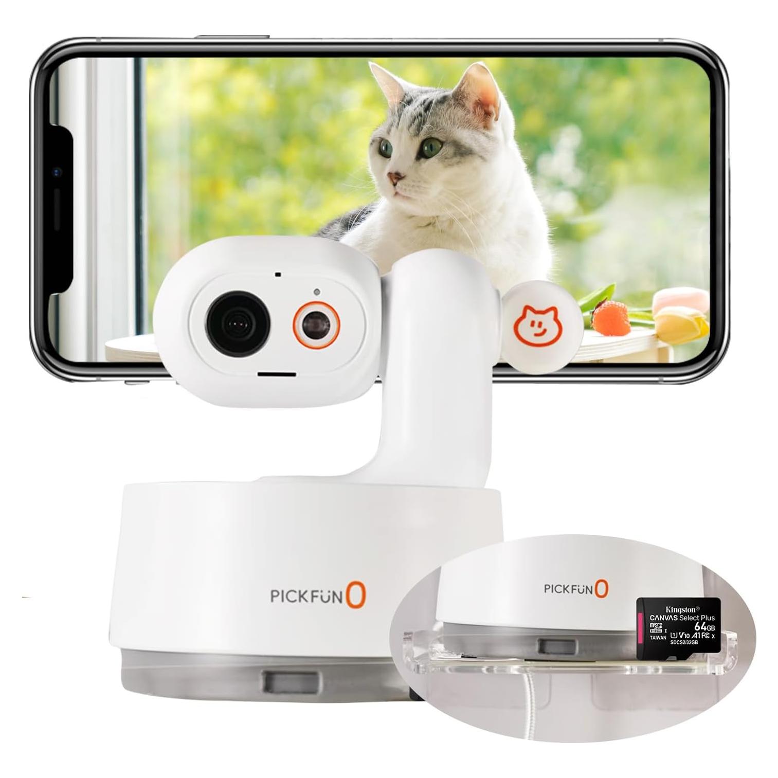 Cámara para Mascotas PICKFUN P0 HD 5MP con Audio Bidireccional