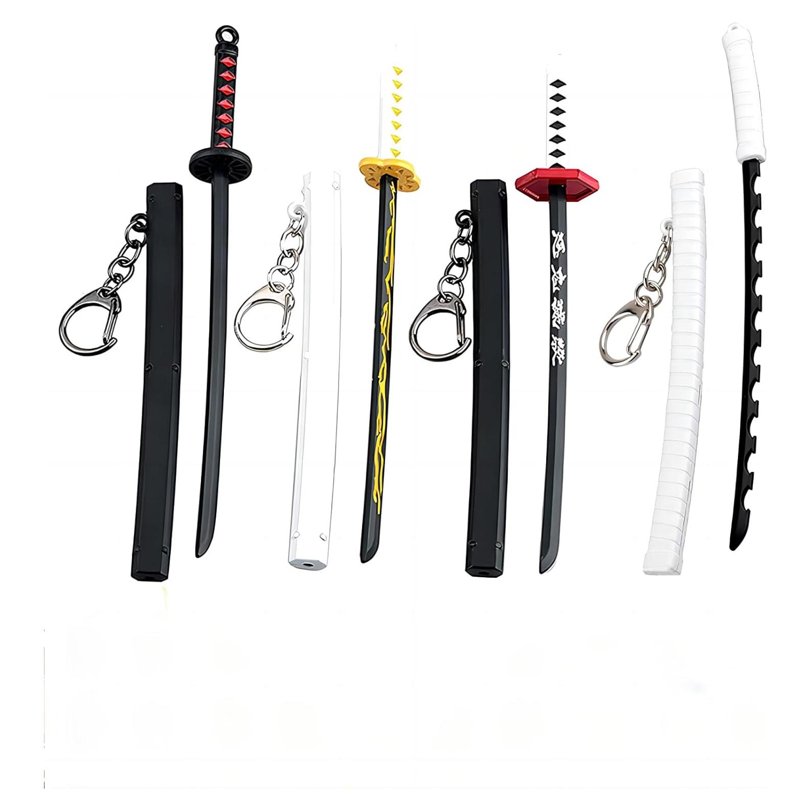 Mini Katana Llavero 17cm 4ps - Aleación de Zinc Anime