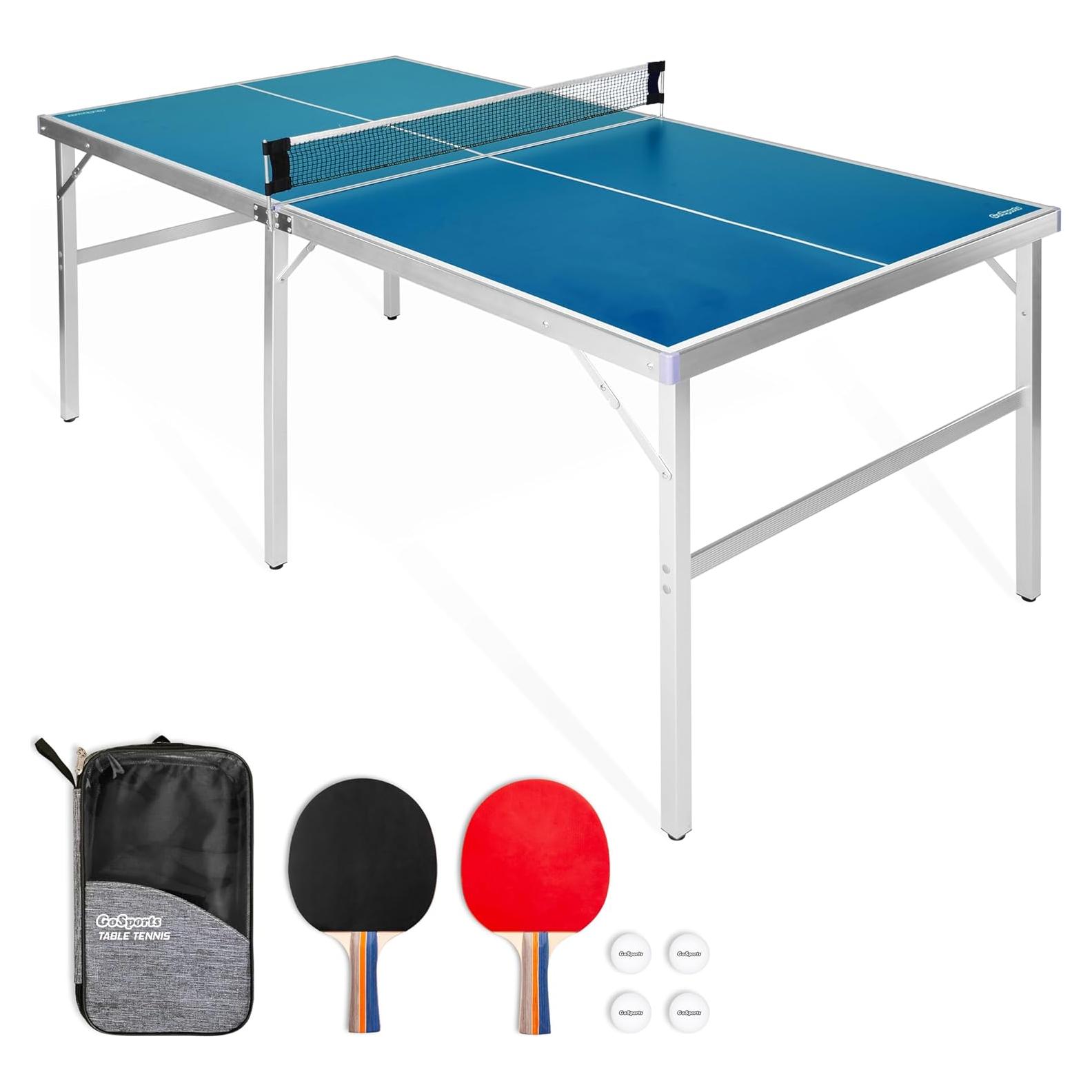 Mesa de Tenis de Mesa GoSports 1,83m x 0,91m Azul