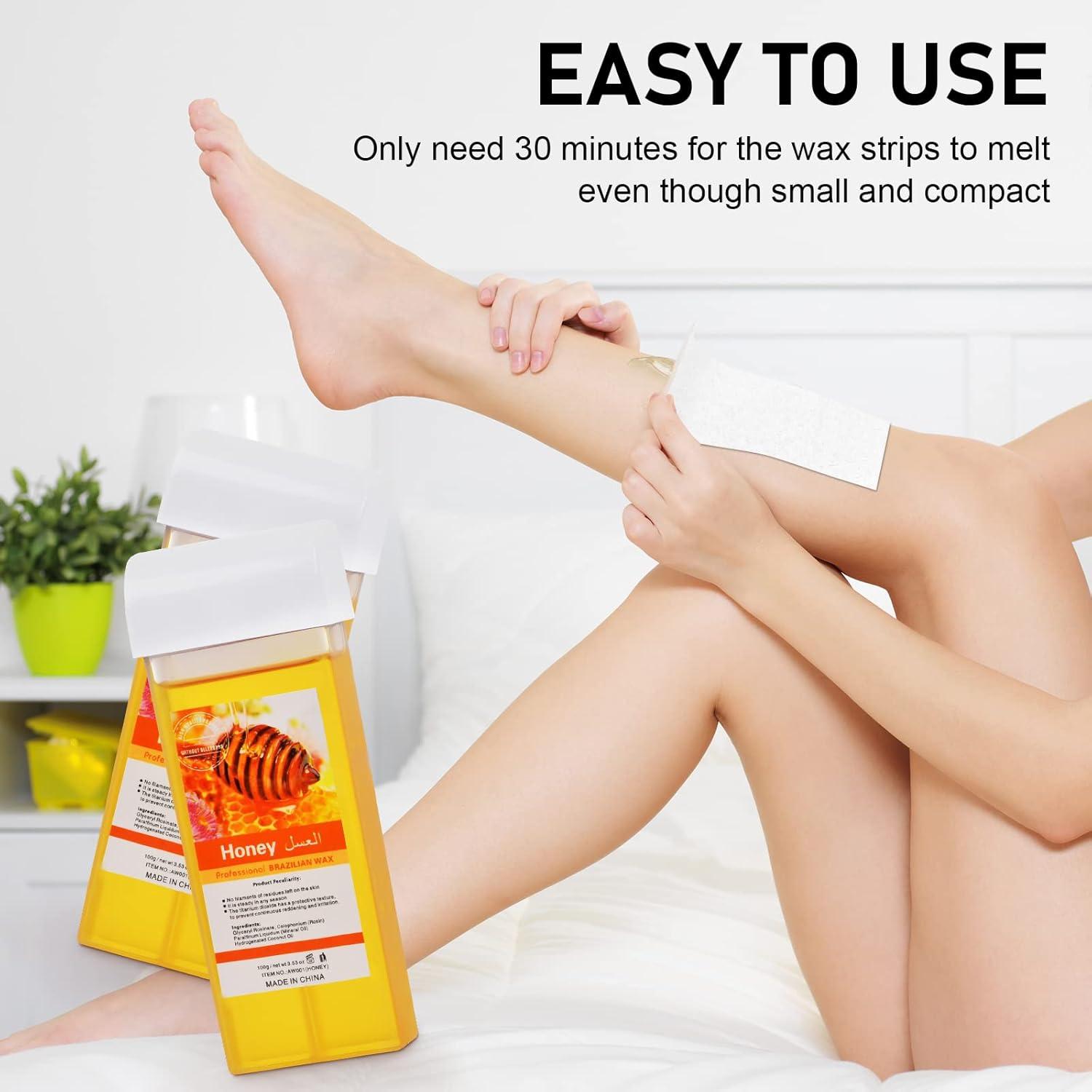 Cera Depilatoria Roll On Seopri Miel 4 Cartuchos 100% Natural