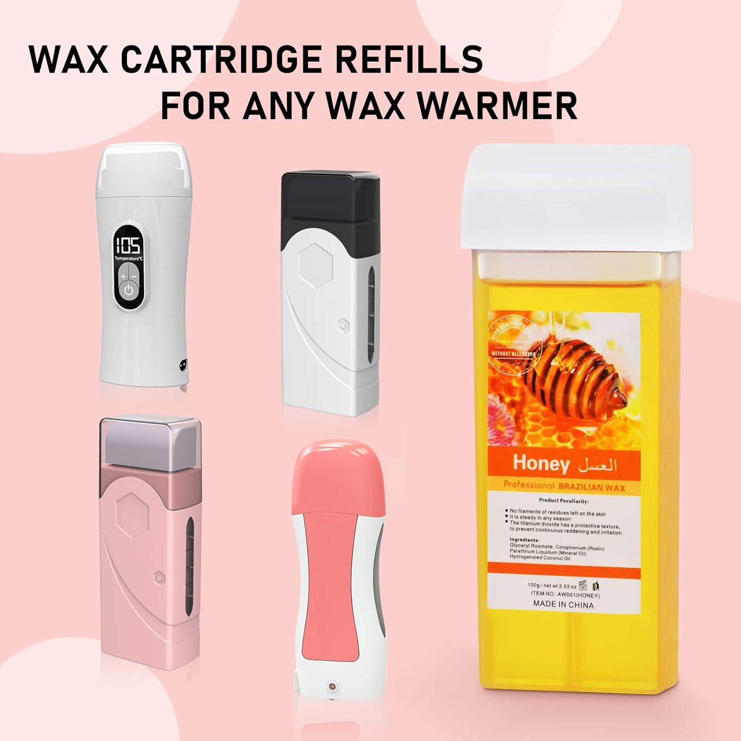 Cera Depilatoria Roll On Seopri Miel 4 Cartuchos 100% Natural