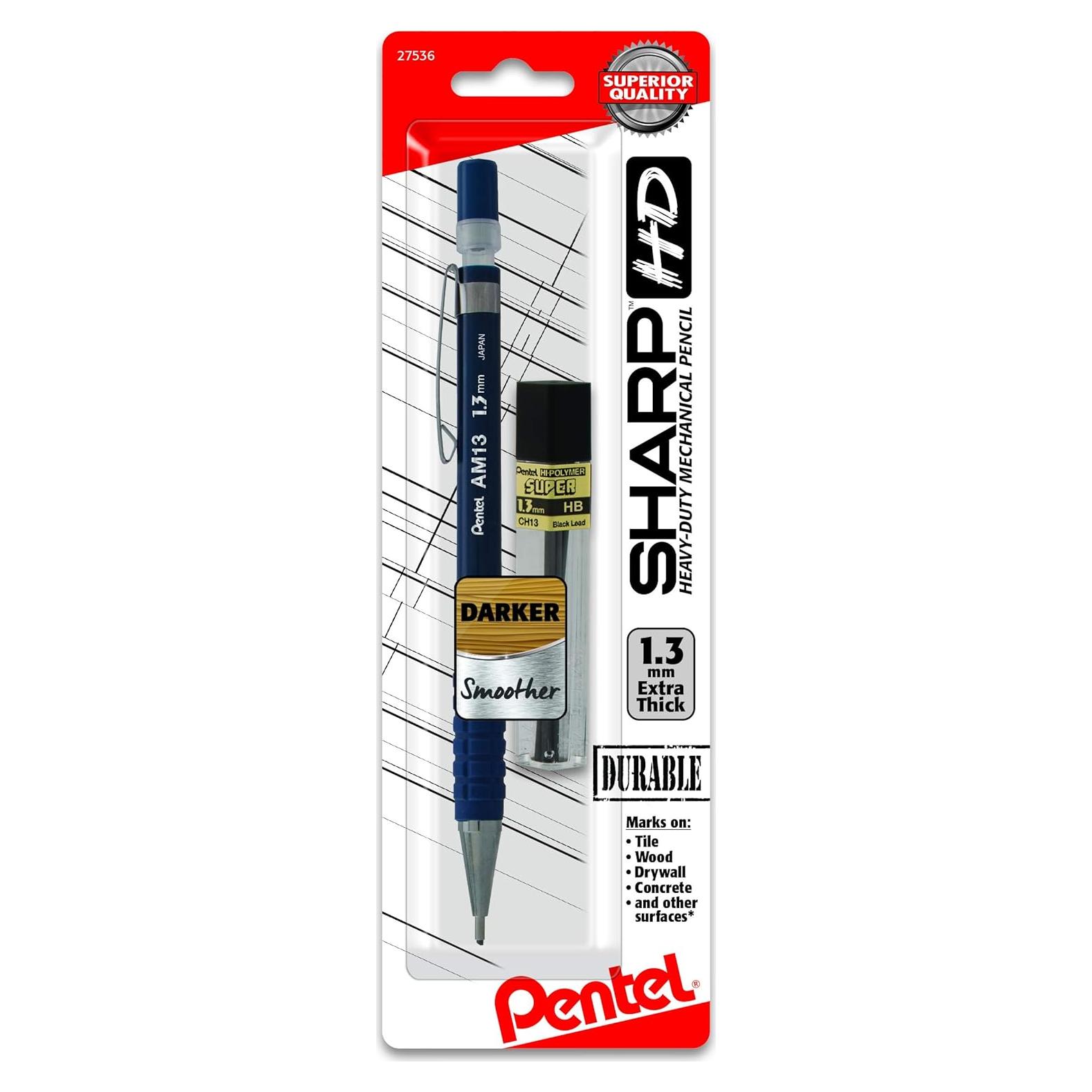 Lápiz Mecánico Pentel Sharp HD 1.3mm Azul con Recarga