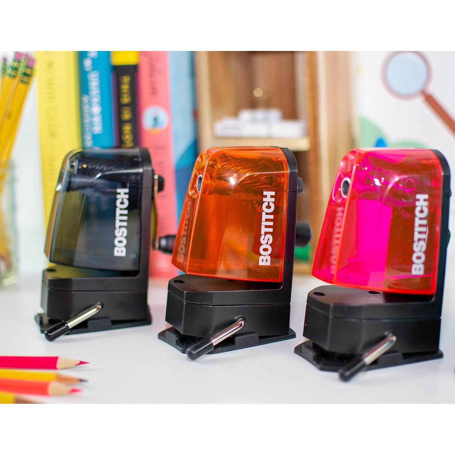 Afilador de lápices Bostitch MPS2-BLK, montaje 2 en 1