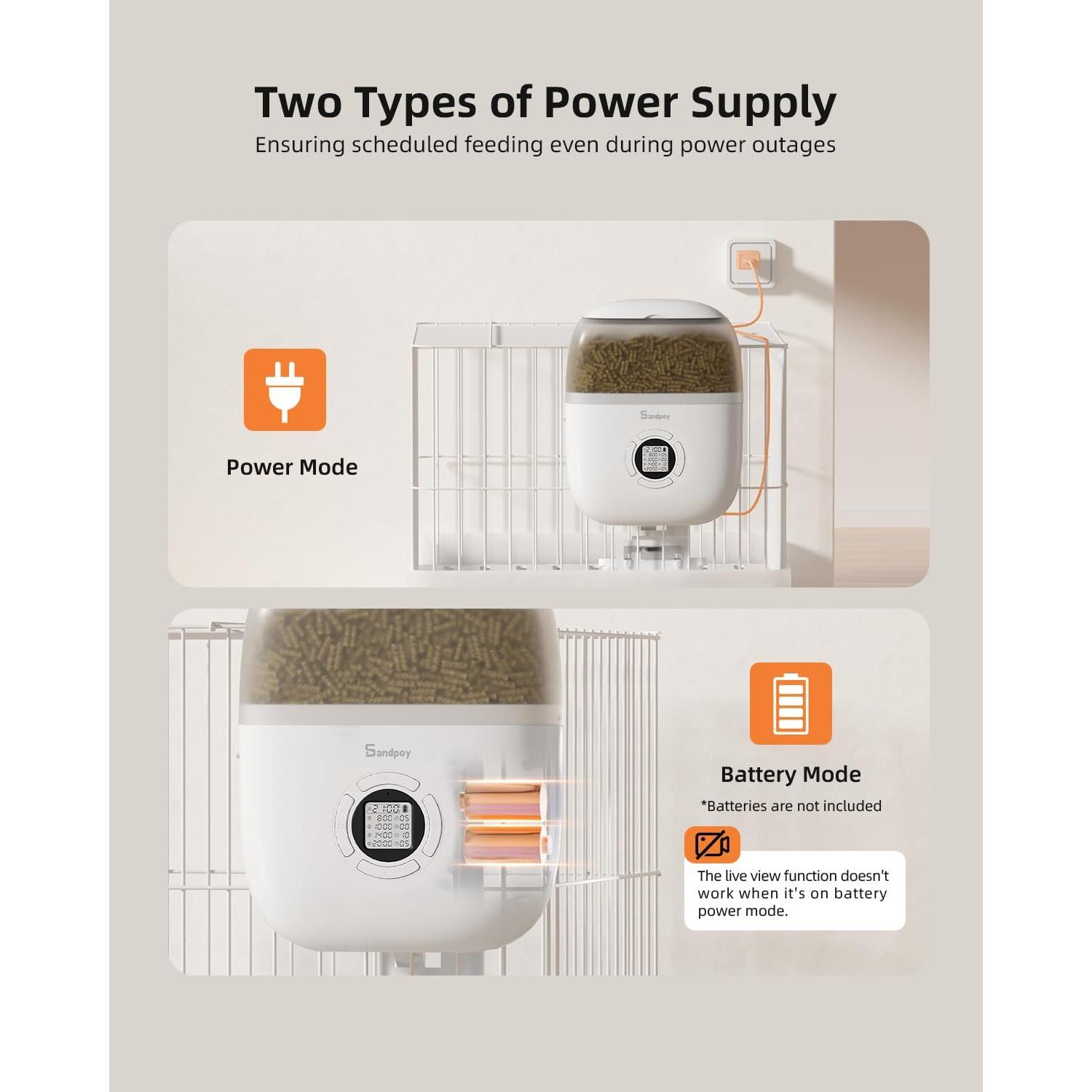 Comedero Colgante Sandpoy F15-L Automático para Conejos