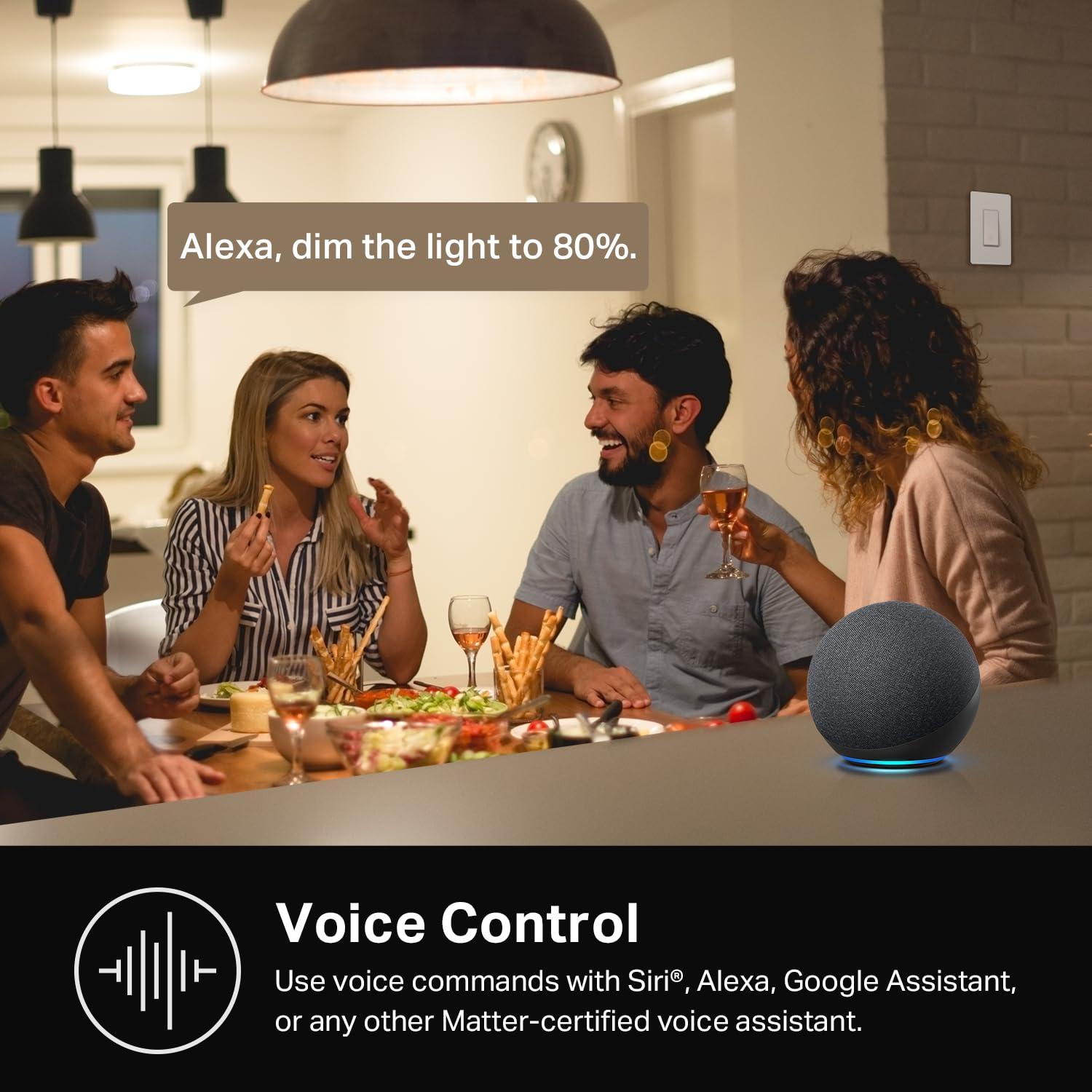 Interruptor de Luz Inteligente Kasa HS200P3, Blanco, 3 Pzs