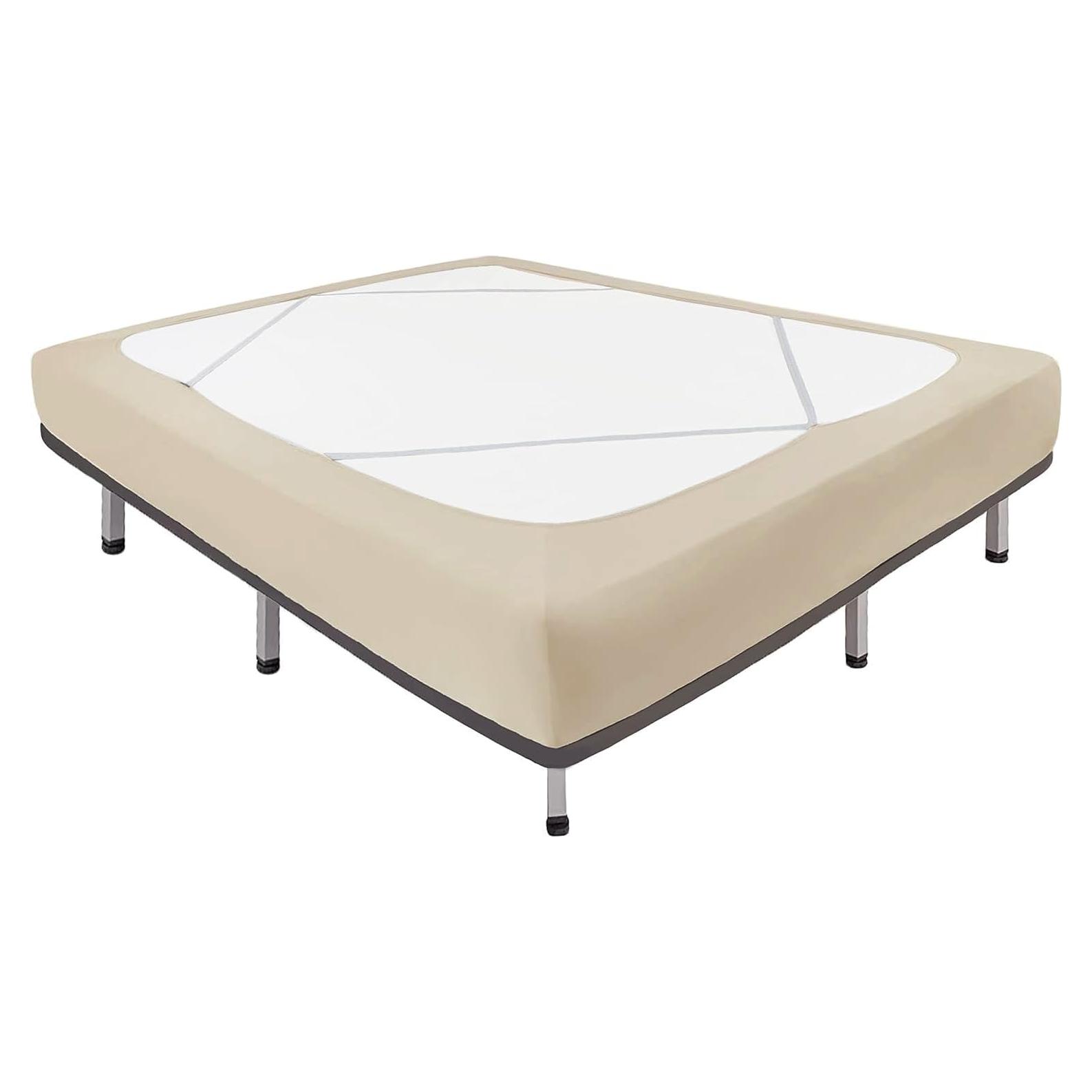 Funda Box Spring Biscaynebay Full XL Camello Claro Ajustable
