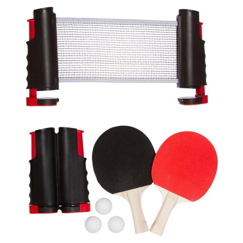 Conjunto de Tenis de Mesa Portátil Trademark Innovations Rojo