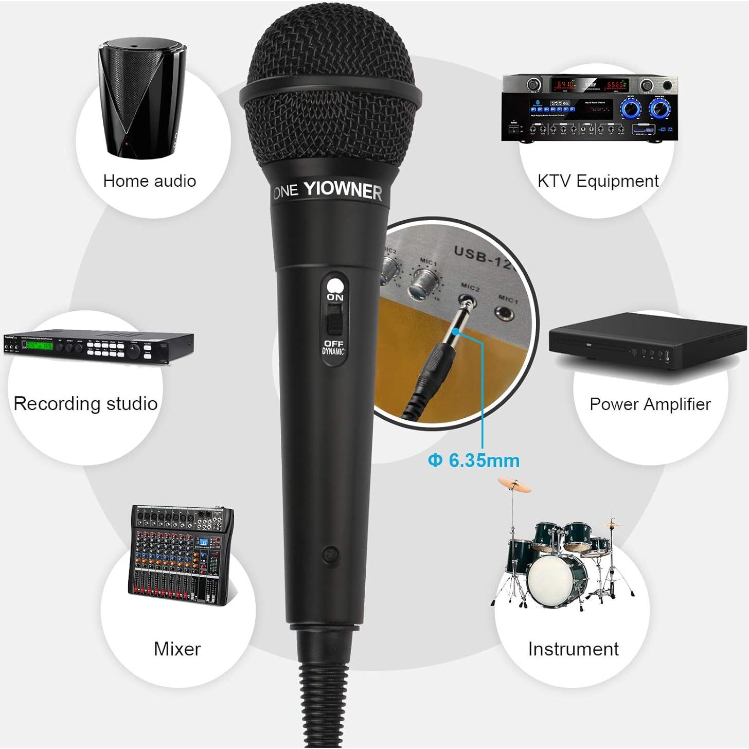 Micrófono de Karaoke con Cable YIONER XH-328 2.5m Dinámico