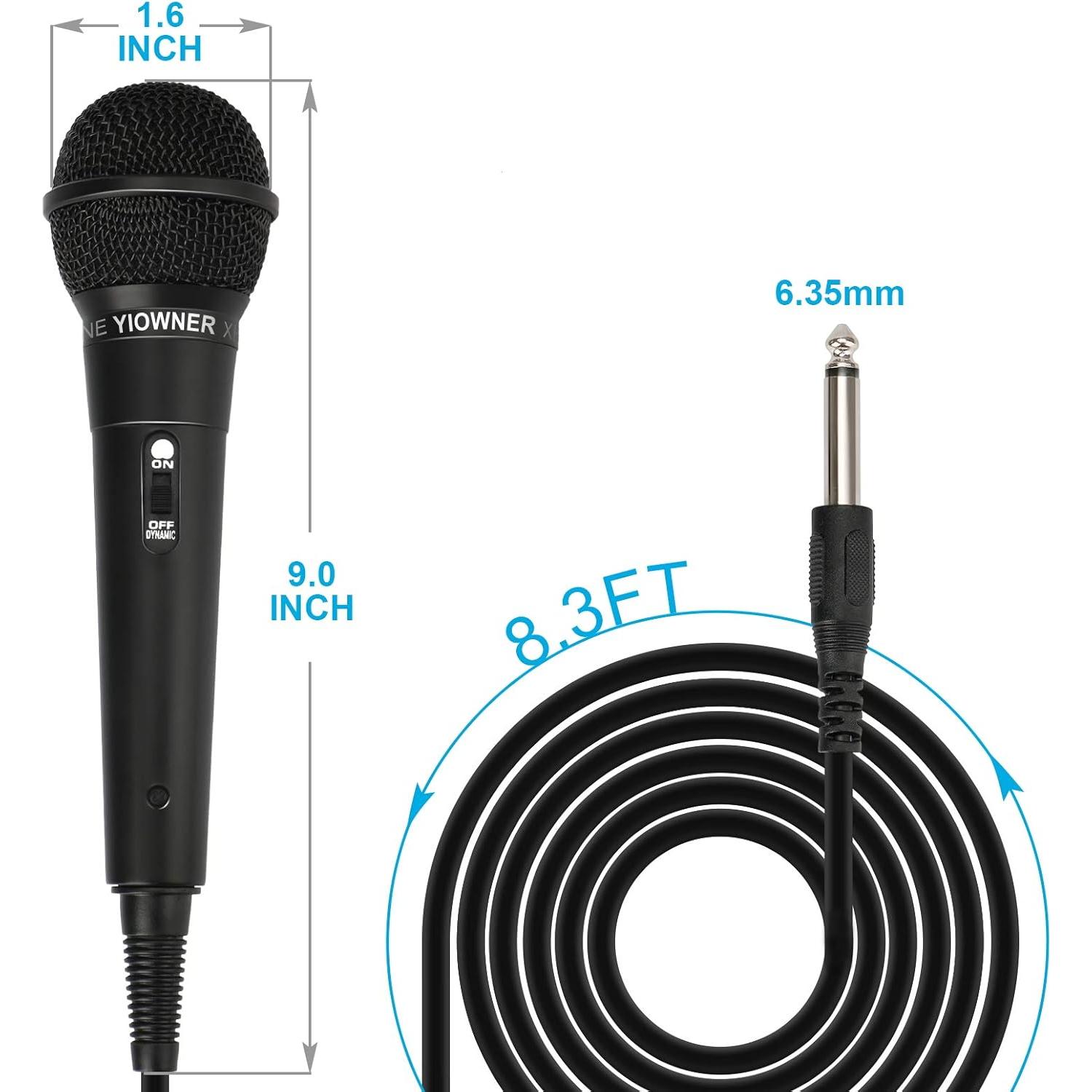 Micrófono de Karaoke con Cable YIONER XH-328 2.5m Dinámico
