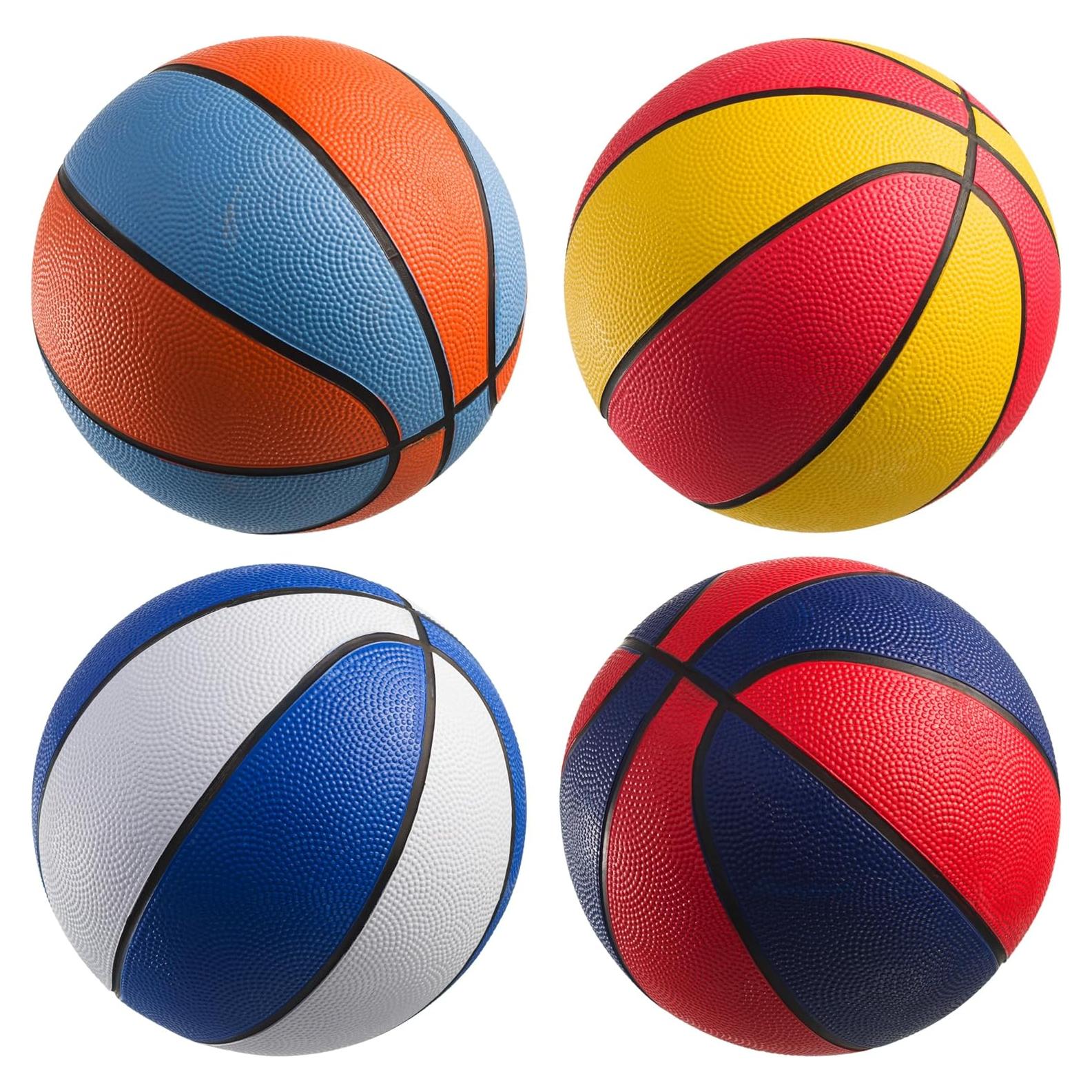 Balones de Baloncesto Mini Bedwina 17.78 cm 4 Pzs Multicolor