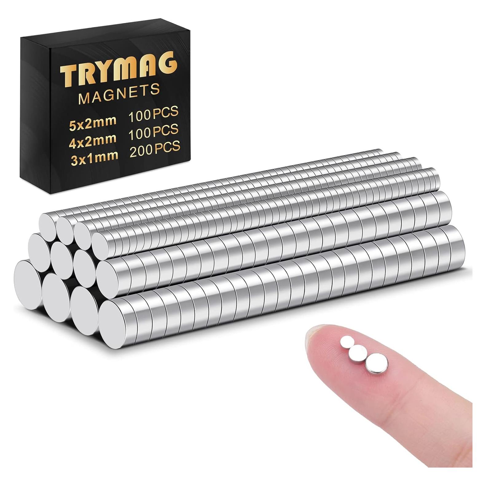 Imanes Neodimio TRYMAG 400 Pcs 3 Tamaños para Manualidades