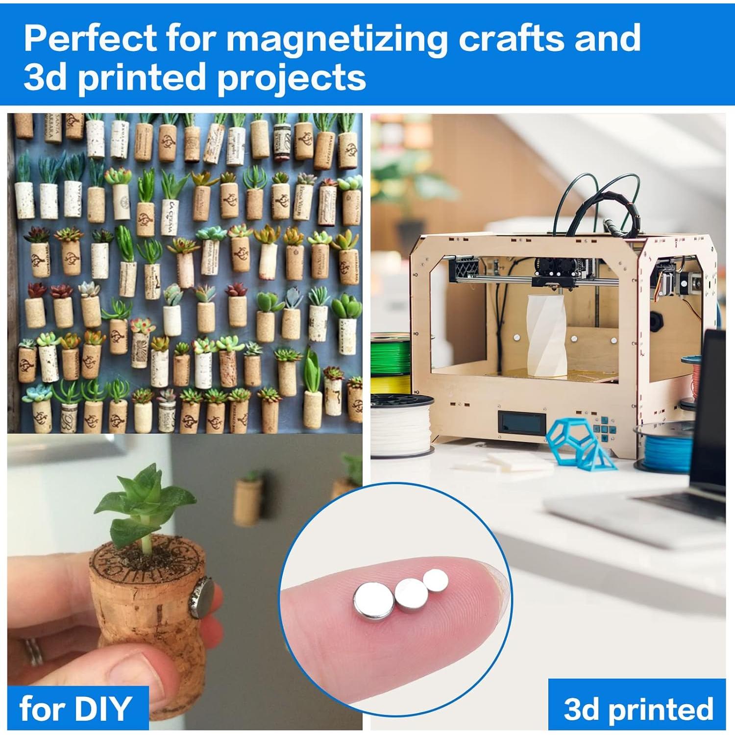 Imanes Neodimio TRYMAG 400 Pcs 3 Tamaños para Manualidades
