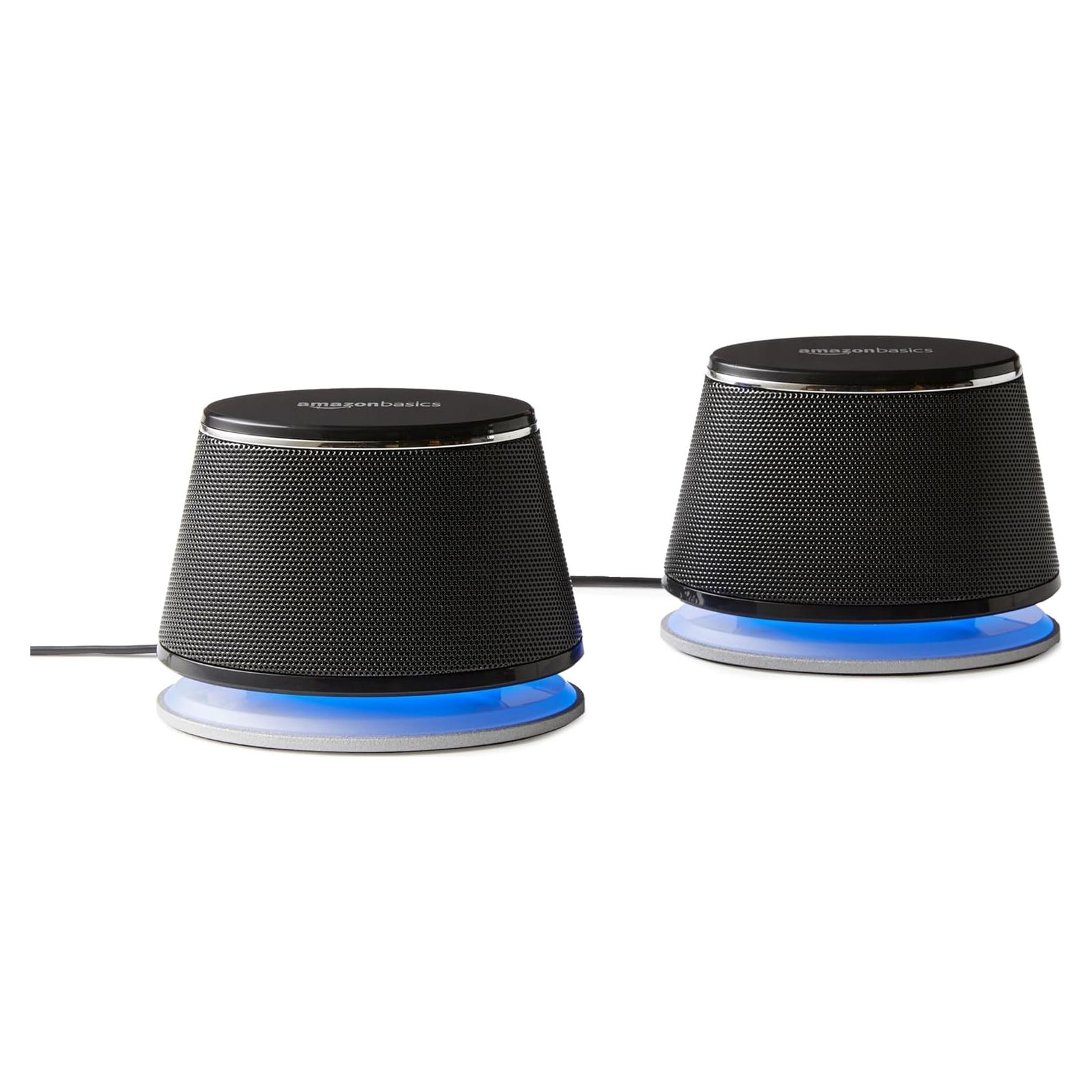 Altavoces Estéreo 2.0 Amazon Basics para PC USB Negro