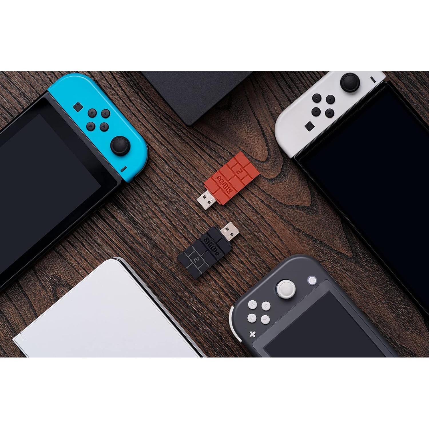 Adaptador USB Inalámbrico 8BitDo 2 para Switch y PC - Negro
