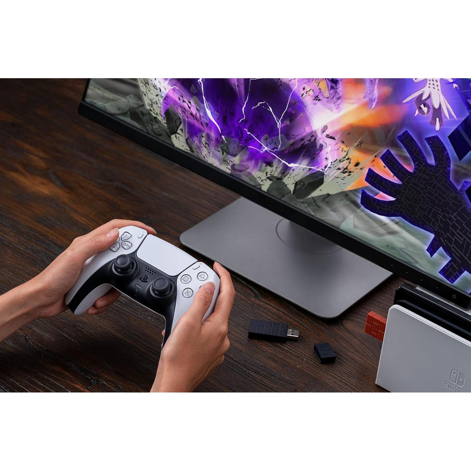 Adaptador USB Inalámbrico 8BitDo 2 para Switch y PC - Negro