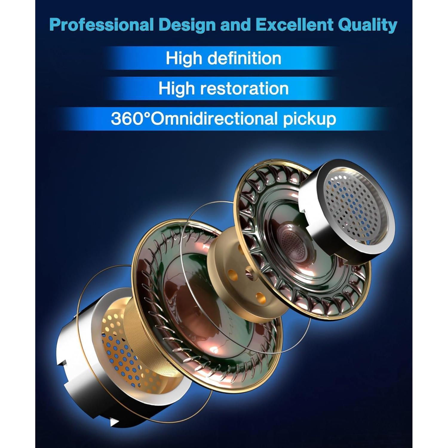 Micrófono Lavalier Inalámbrico Gicorino 2-en-1 USB-C para iPhone