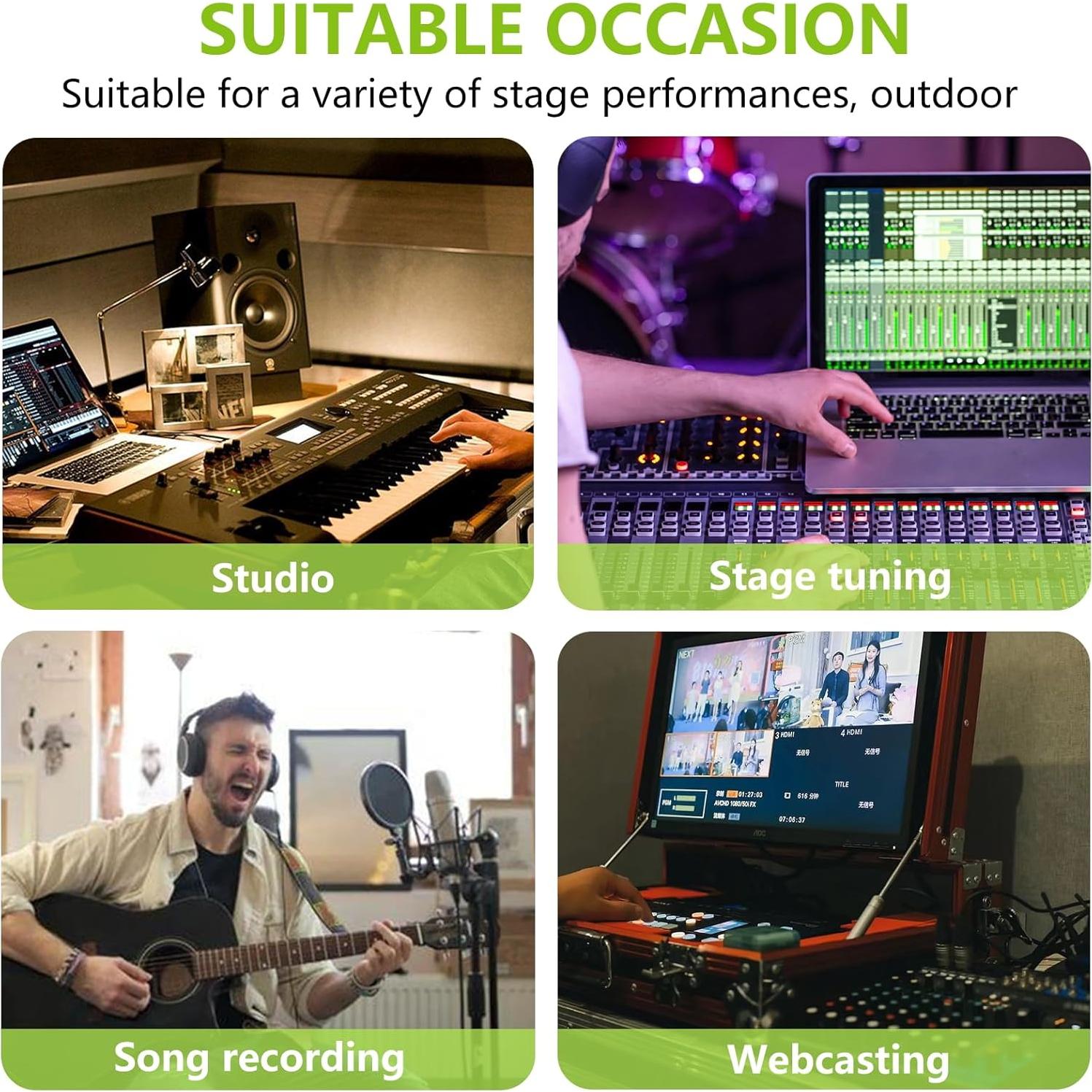 Consola de Mezcla de Audio 6 Canales Bluetooth +48V Phantom