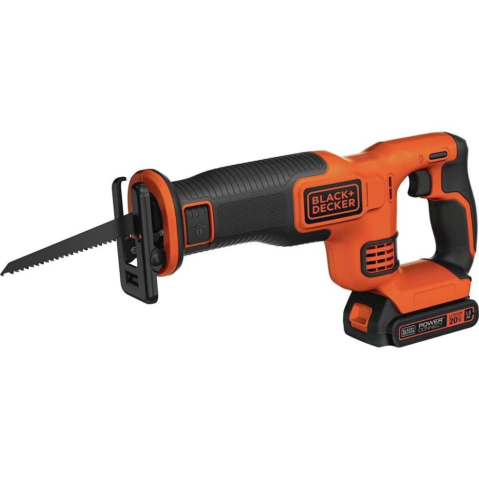Sierra Recíproca Inalámbrica BLACK+DECKER 20V Kit 2,04 kg