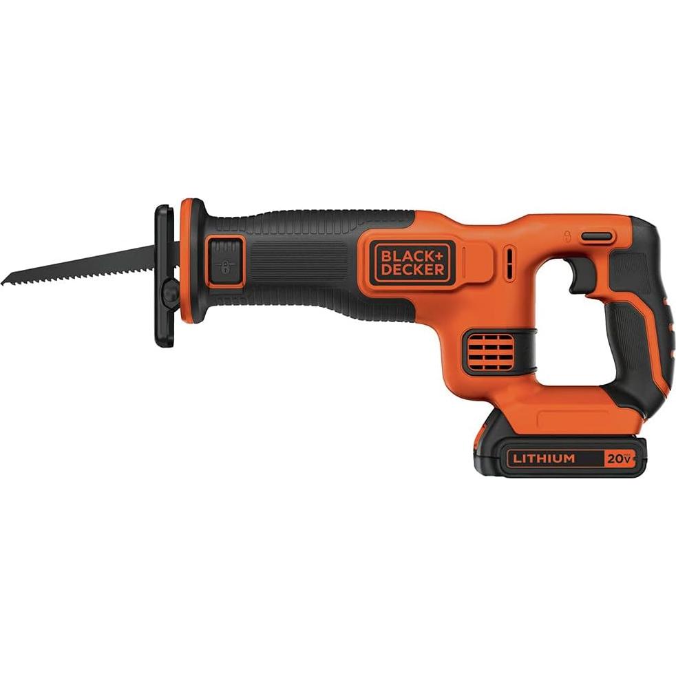 Sierra Recíproca Inalámbrica BLACK+DECKER 20V Kit 2,04 kg