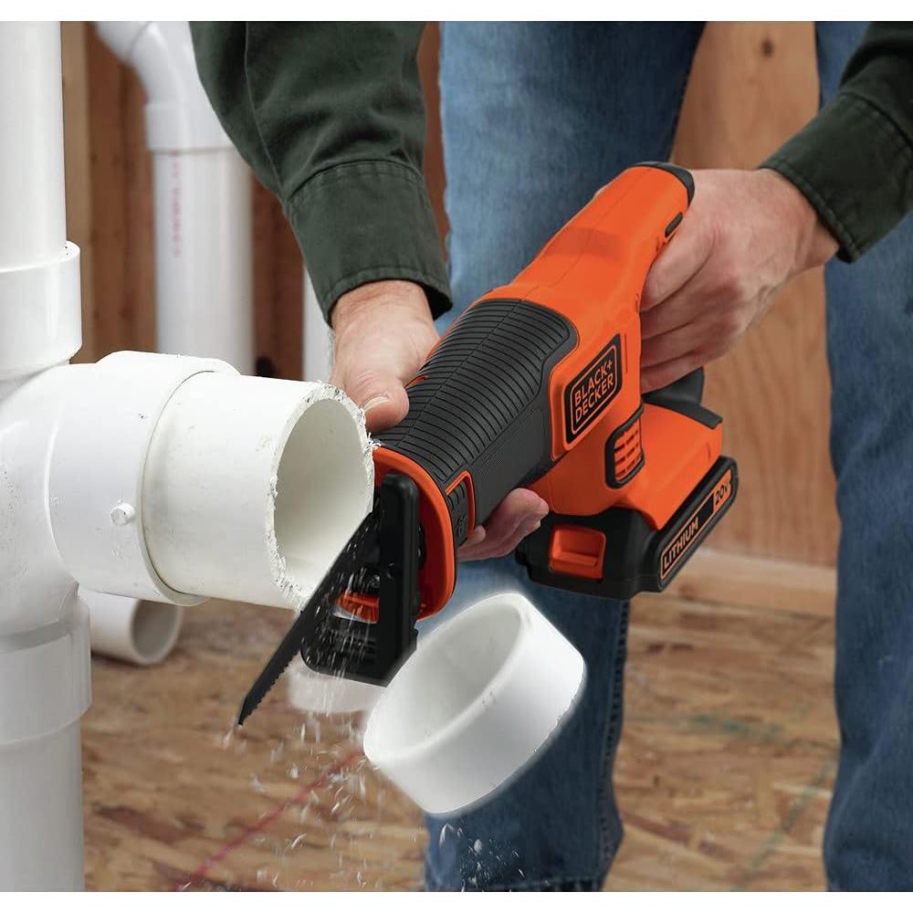 Sierra Recíproca Inalámbrica BLACK+DECKER 20V Kit 2,04 kg