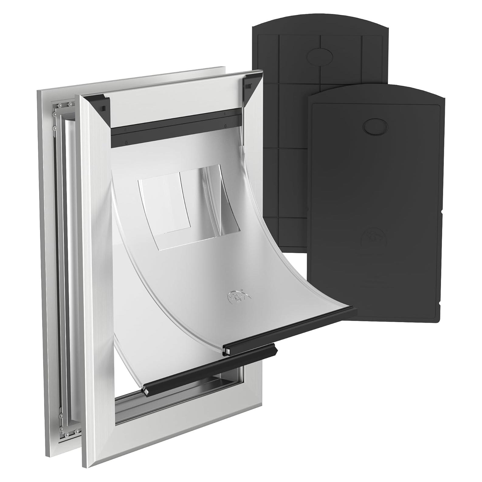 Puerta para Perros Classicmacher Extra Grande Aluminio Plata