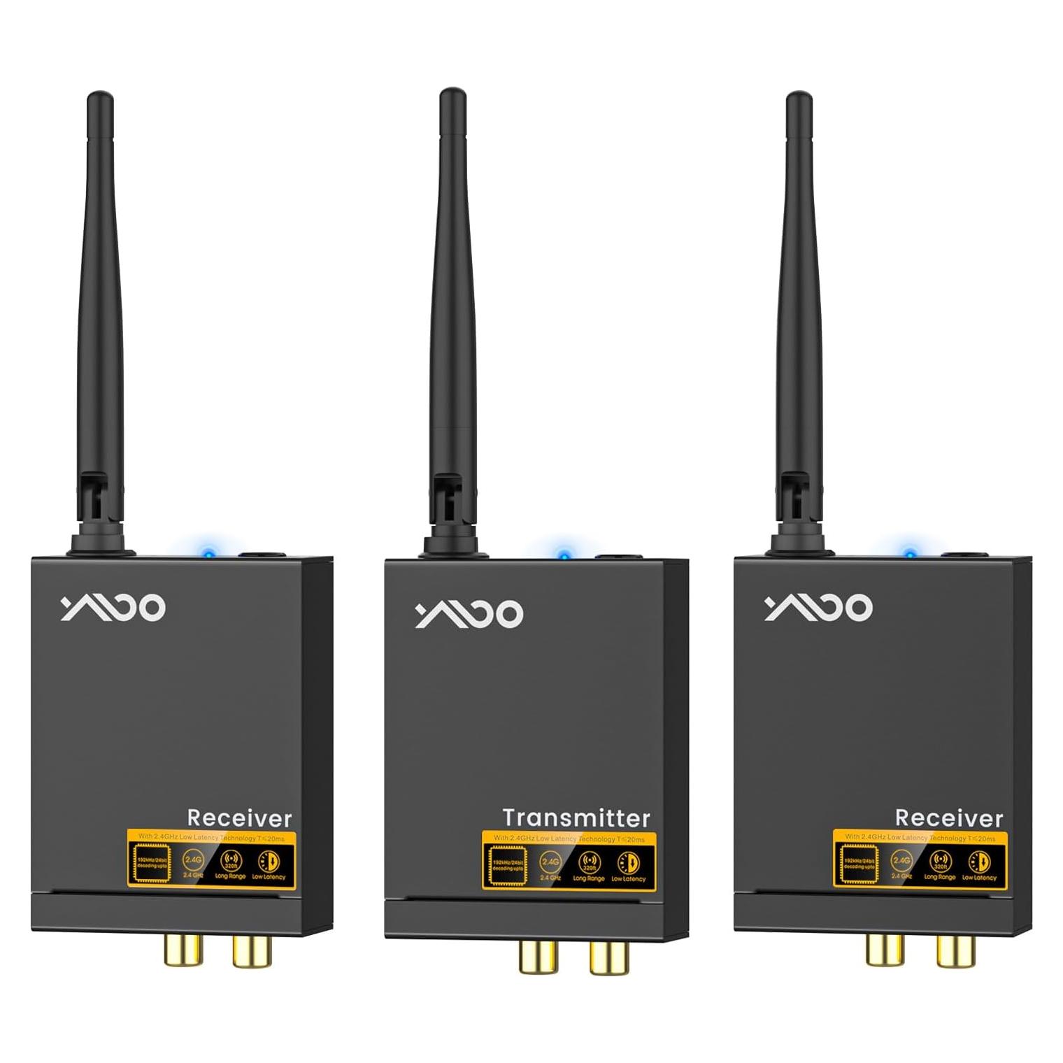 YMOO Transmisor y Receptor Inalámbrico 3 en 1 RCA 100m