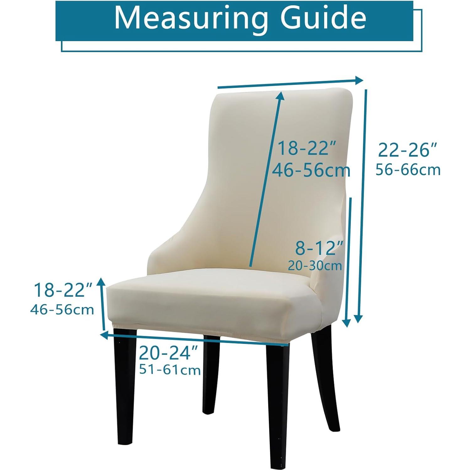 Funda de Silla Liykimt 2 Unidades Gris Claro Moderna