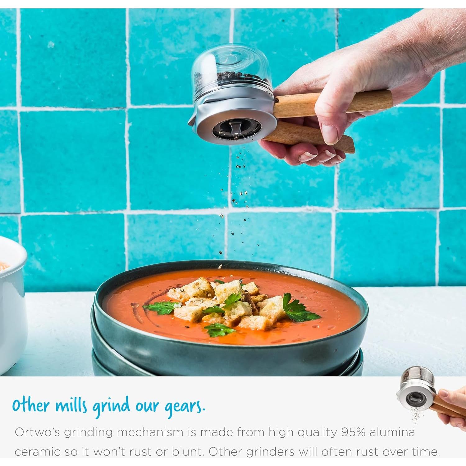 Molinillo de Pimienta Dreamfarm Ortwo Ergonómico 15ml Manual