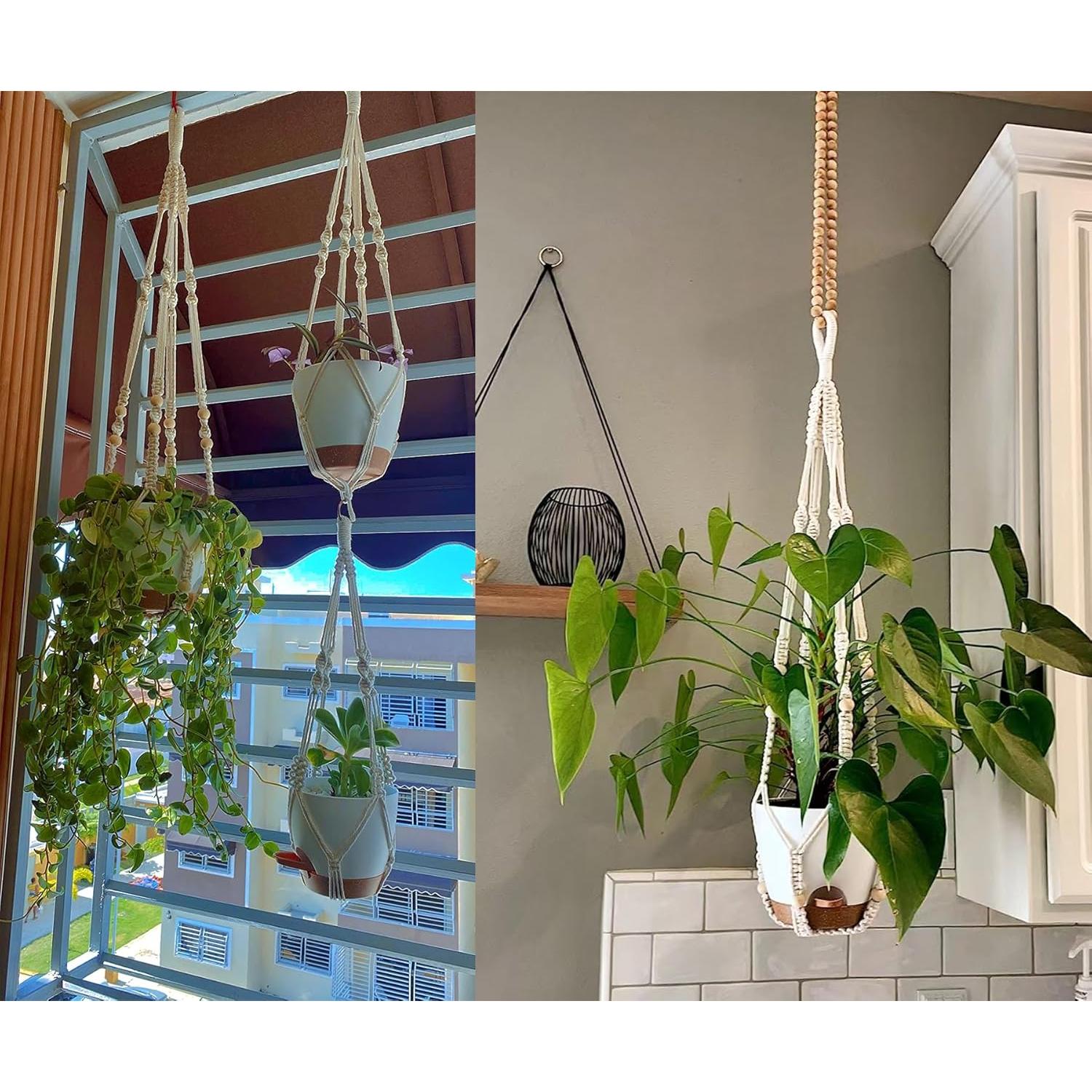 Macetas Colgantes Bouqlife 3 Set Autorriego 17.8 cm