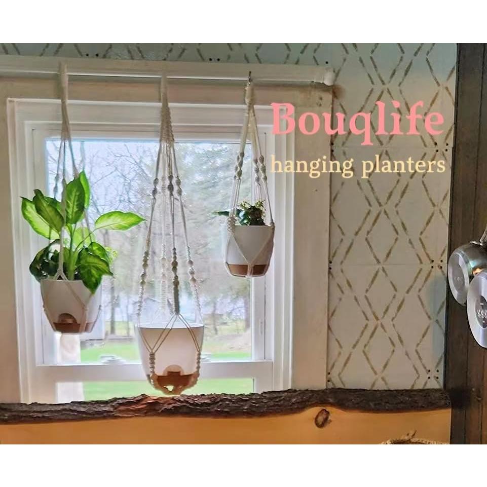 Macetas Colgantes Bouqlife 3 Set Autorriego 17.8 cm