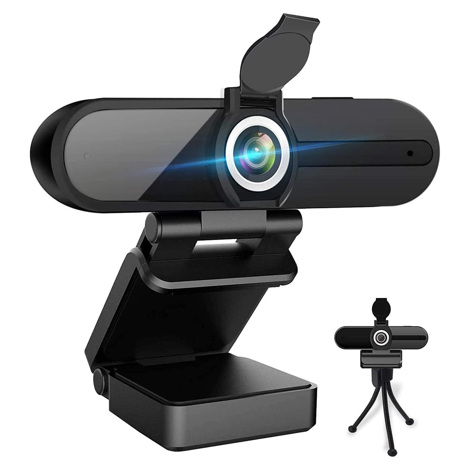 Cámara Web 4K ZIQIAN W8A 1080P con Micrófono y Trípode